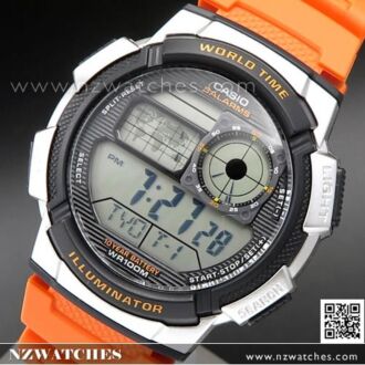 Casio Sporty Digital World Time 100M AE-1000W-4AV, AE1000W