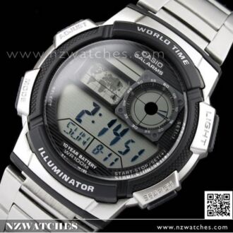 Casio Sporty Digital World Time 100M Sport Watch AE-1000WD-1A, AE1000WD
