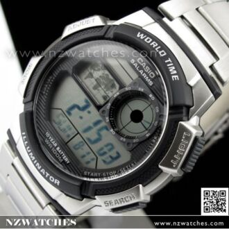 Casio Sporty Digital World Time 100M Sport Watch AE-1000WD-1A, AE1000WD