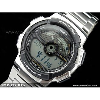 Casio Men's World Time Alarm Digital Sports Watch AE-1100WD-1AV AE1100WD