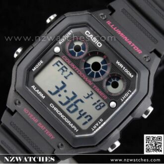 Casio 10Yrs Battery Alarm Interval Timer Watch AE-1300WH-1AV, AE1300WH