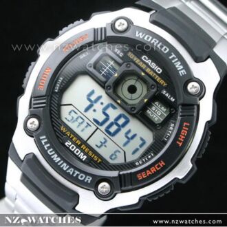 Casio Sporty Digital World Time 100M AE-2000WD-1AV