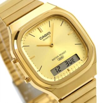 Casio Vintage Retro Ana-Digi Steel Band Unisex Watch AQ-240EG-9A