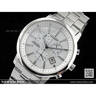 Citizen Eco Drive Chronograph White Men's Watch AT0495-51A