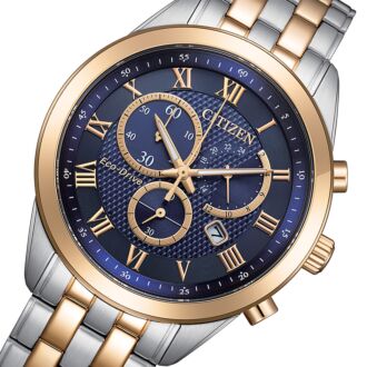 Citizen Eco-Drive Chronograph Crystal Two-Tone Men's Watch AT2606-51L