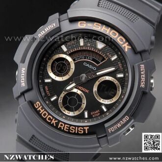 Casio G-Shock Black Out Analog-Digital 200m World Time Sport Watch AW-591BB-1A, AW591BB