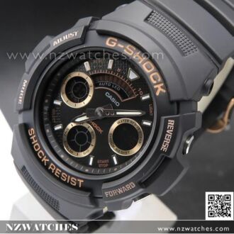 Casio G-Shock Black Out Analog-Digital 200m World Time Sport Watch AW-591BB-1A, AW591BB