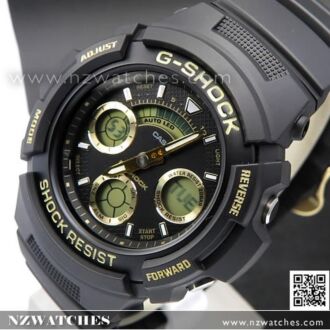 Casio G-Shock Black Out Analog-Digital 200m World Time Sport Watch AW-591BB-1A, AW591BB