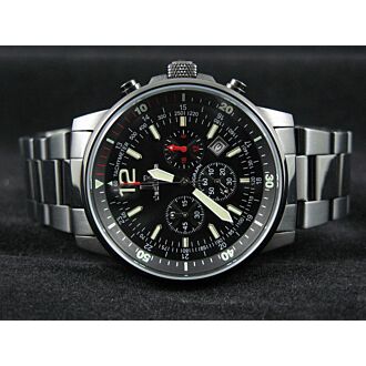 L'ECLISES Mens Chronograph Tachymeter BLK 100M 6229