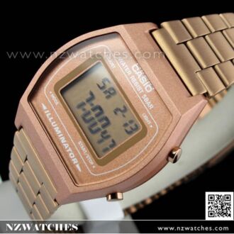 Casio Retro Design LED Backlight Rose Gold  Digital Watch B640WC-5A