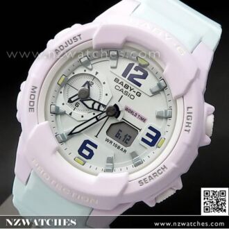 Casio Baby-G Dual Dial World Time Ladies Watch BGA-230PC-6B, BGA230PC