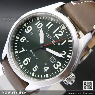 Citizen Eco-Drive Leather Strap Mens Watch BM6838-25X