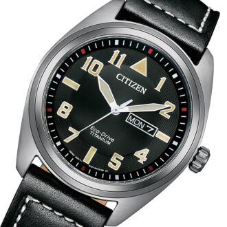 Citizen Eco-Drive Super Titanium Leather Strap Watch BM8560-29E