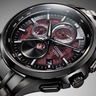 Citizen Attesa Black Titanium Shades of Red Atomic Solar Ltd Watch BY1005-73Z