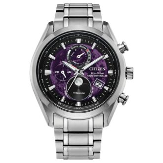 Citizen Eco-Drive Radio-Controlled Moonphase Titanium Men's Watch BY1010-81Z