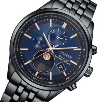 Citizen Eco-Drive Radio Controlled Solar Moon Phase Men's Watch BY1035-56L
