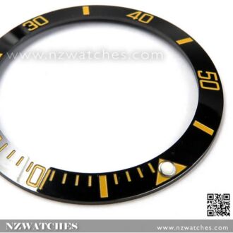 Ceramic Bezel Inserts Black Yellow For Seiko Turtle