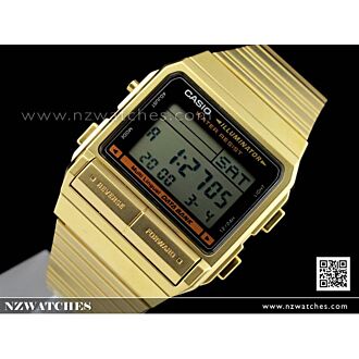 Casio Vintage Style Data Bank Golden Digital Watch DB-380G-1, DB380G