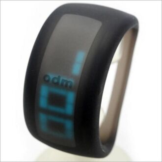 o.d.m. DD101A-1 PIXEL EL Black Silicone Bracelet