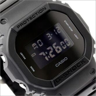 Casio G-Shock All Black Monotone Digital Watch DW-5600BB-1, DW5600BB
