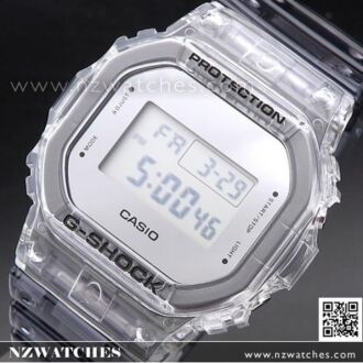 Casio G-Shock semi-transparent Metallic Mirror face Watch DW-5600SK-1, DW5600SK