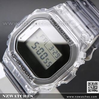 Casio G-Shock semi-transparent Metallic Mirror face Watch DW-5600SK-1, DW5600SK