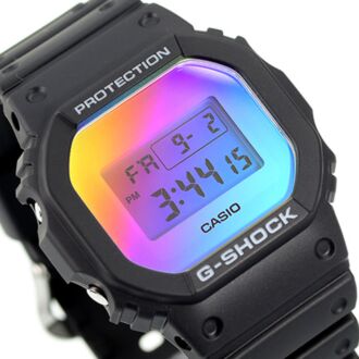 Casio G-Shock Digital Iridescent Black Watch DW-5600SR-1, DW5600SR