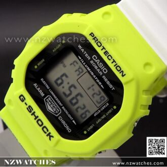 Casio G-Shock Yellow White Special Color Watch DW-5600TGA-9