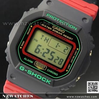 Casio G-Shock Special Colour Editon Cloth Band Watch DW-5600THC-1, DW5600THC