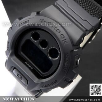 Casio G-Shock Military Black Cordura Nylon Band Sport Watch DW-6900BBN-1, DW6900BBN