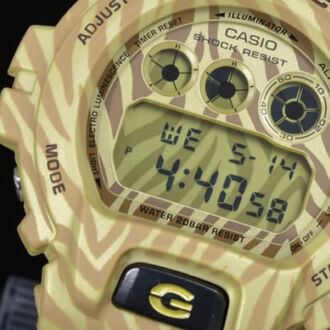 Casio G-Shock Zebra Pattern 200M Sport Watch DW-6900ZB-9, DW6900ZB