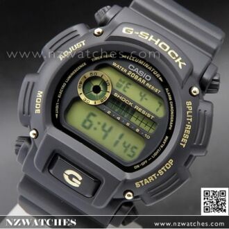 Casio G-Shock Black and Gold Alarm Stopwatch Watch DW-9052GBX-1A9, DW9052GBX