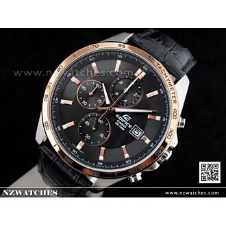 Casio Edifice Chronograph Genuine Leather Band Watch EFR-512L-1AV, EFR512L