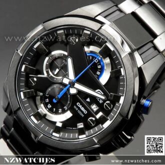 Casio Edifice Chronograph 100M All Black Sport Watch EFR-540BK-1A, EFR540BK