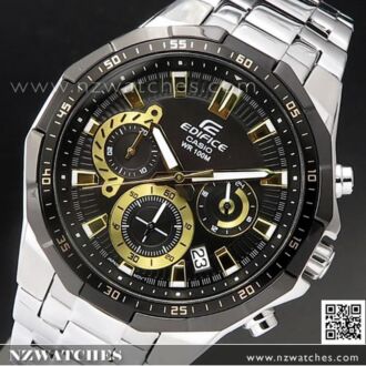 Casio Edifice Black Gold 100M Sport Watch EFR-554D-1A9V, EFR554D