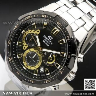 Casio Edifice Black Gold 100M Sport Watch EFR-554D-1A9V, EFR554D