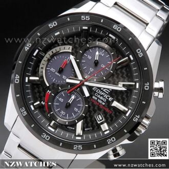 Casio Edifice Solar Chronograph Carbon Fiber Dial Watch EQS-900DB-1AV, EQS900DB