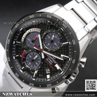 Casio Edifice Solar Chronograph Carbon Fiber Dial Watch EQS-900DB-1AV, EQS900DB