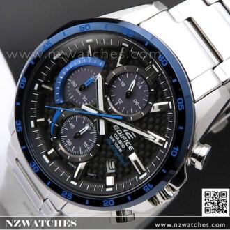 Casio Edifice Solar Chronograph Carbon Fiber Dial Watch EQS-900DB-2AV, EQS900DB