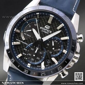 Casio Edifice Solar Chronograph Leather Watch EQS-930BL-2AV, EQS930BL