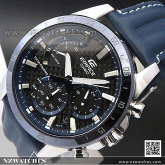 Casio Edifice Solar Chronograph Leather Watch EQS-930BL-2AV, EQS930BL