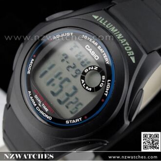 Casio Digital LCD Alarm Stopwatch Sports Watch F-200W-1A, F200W