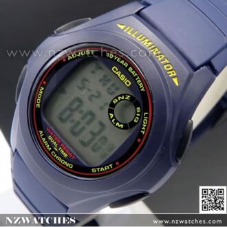 Casio Digital LCD Alarm Stopwatch Sports Watch F-200W-2A, F200W