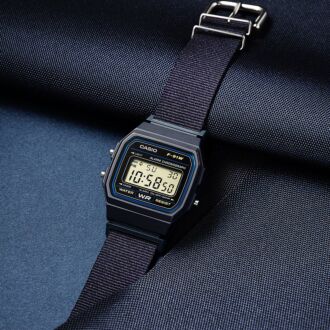 Casio Vintage Cloth Lightweight Slim Minimalistic Digital Watch F-91WF-1A