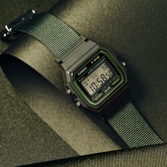 Casio Vintage Cloth Lightweight Slim Minimalistic Digital Watch F-91WF-1A