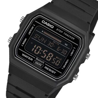 Casio Bluetooth All Black Step Tracker Digital Watch F-B100W-1B
