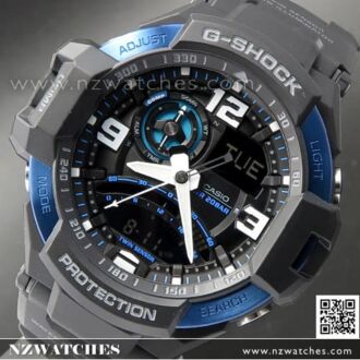 Casio G-Shock Gravity Defier Compass Thermometer Sport Watch GA-1000-2B, GA1000