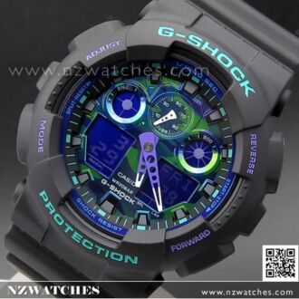 Casio G-Shock Analog Digital Retro Sports Watch GA-100BL-1A, GA100BL