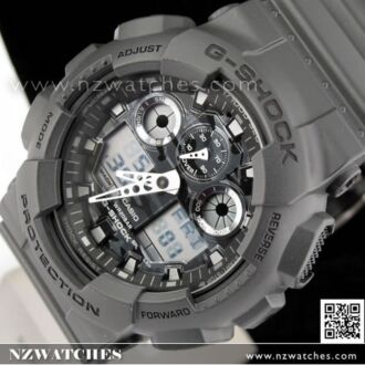 Casio G-Shock Camouflage Gray Analog Digital Display Watch GA-100CF-8A, GA110BC