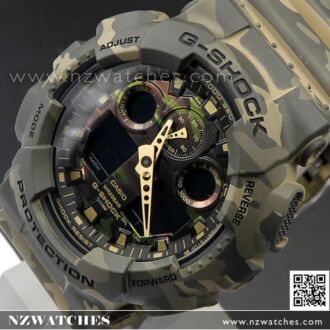Casio G-Shock Camouflage World time Military Watch GA-100CM-5A, GA100CM